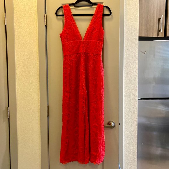 Lovers and Friends Kenneth Jumpsuit in Red Size Small - Picture 3 of 6